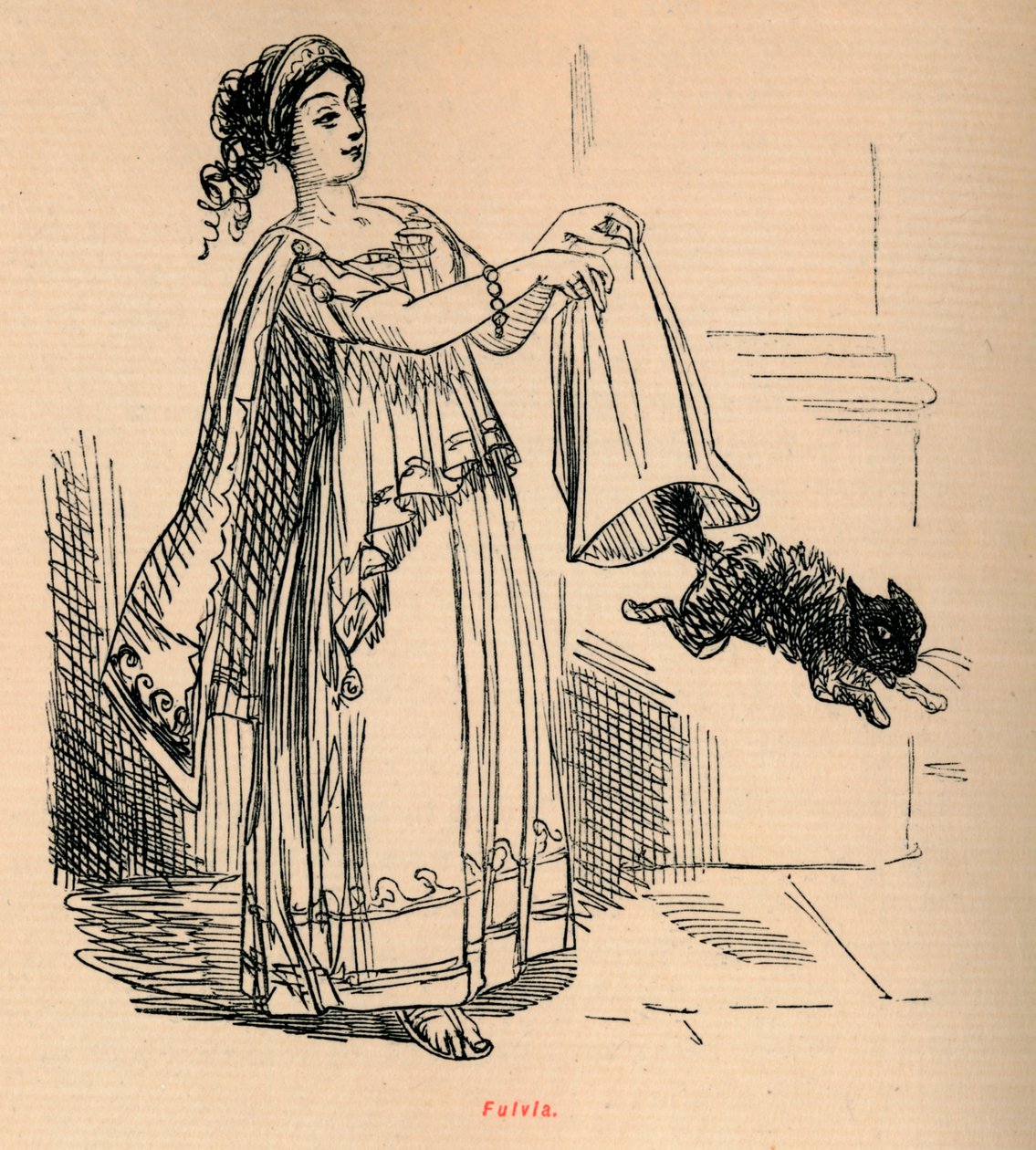 Fulvia, 1852 alkotó: John Leech