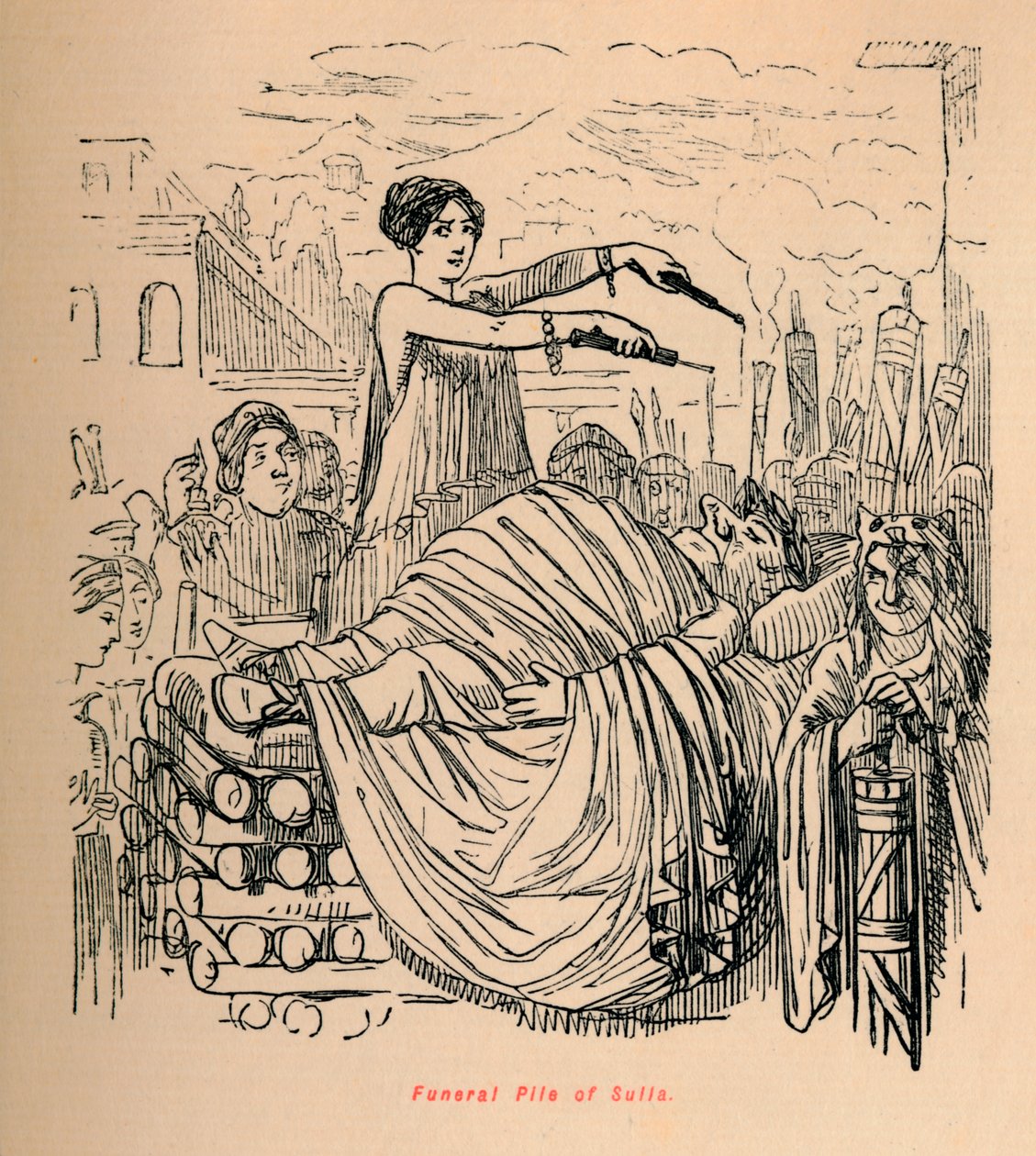 Sulla temetési halma, 1852 alkotó: John Leech