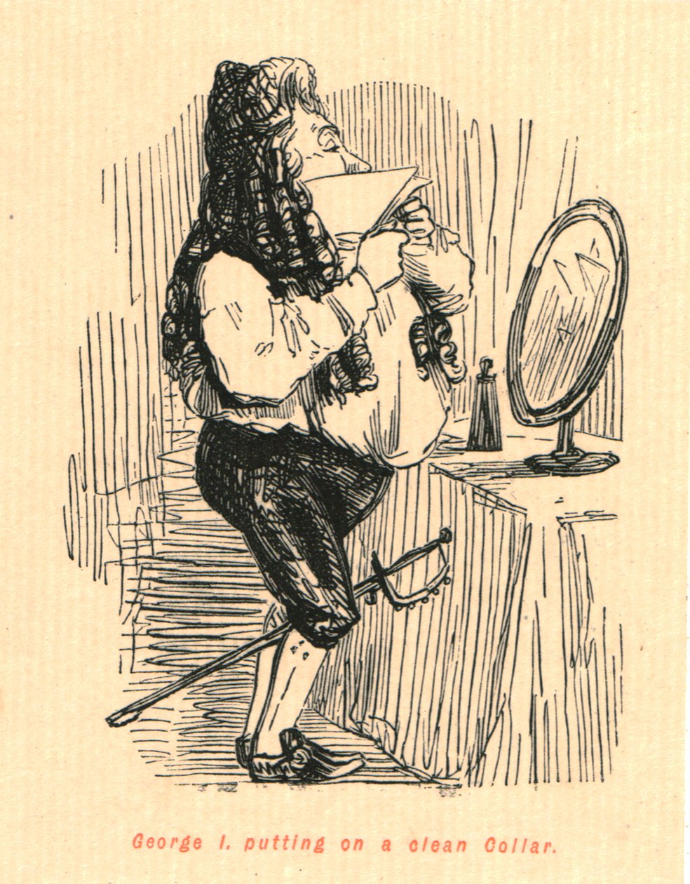 I. György tiszta nyakörvet ölt, 1897. alkotó: John Leech