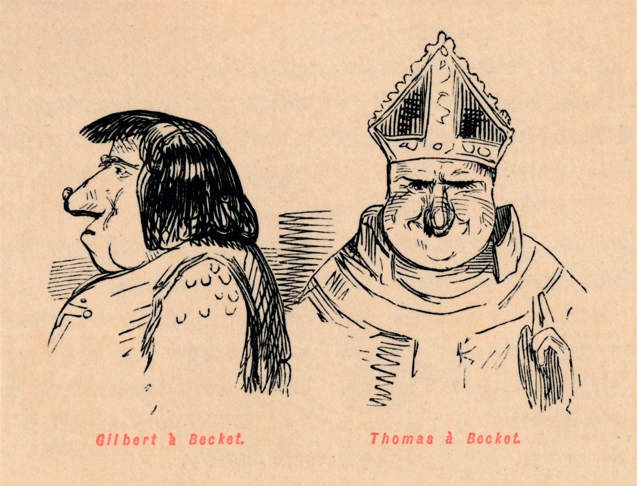 Gilbert a Becket, Thomas a Becket, c1860, c1860 alkotó: John Leech