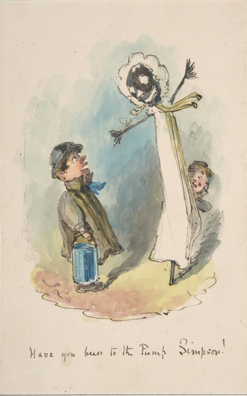 Jártál már a szivattyúnál, Simpson, 1837-64. alkotó: John Leech
