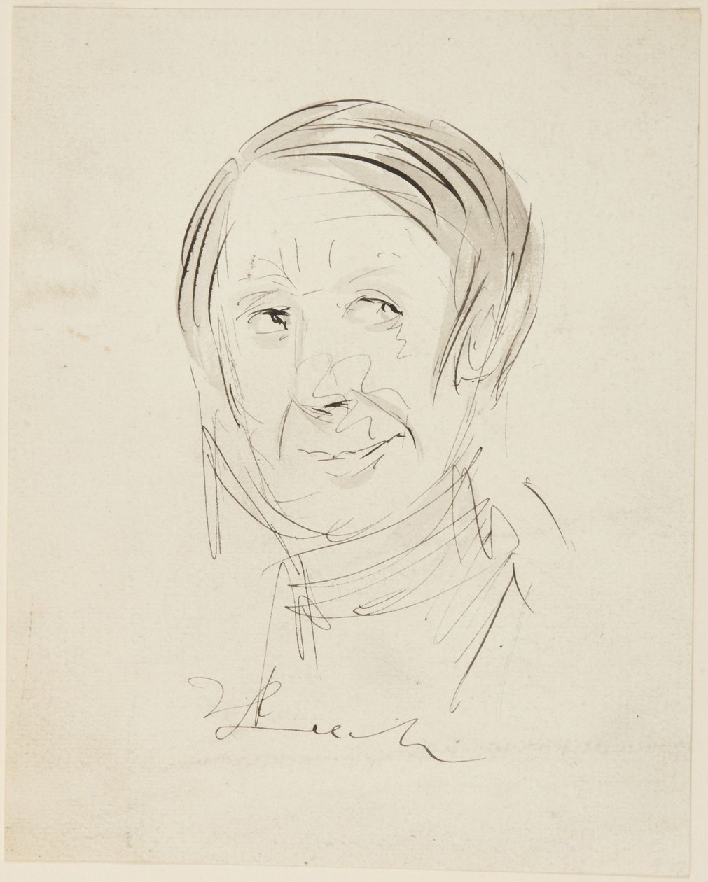 Férfi feje alkotó: John Leech