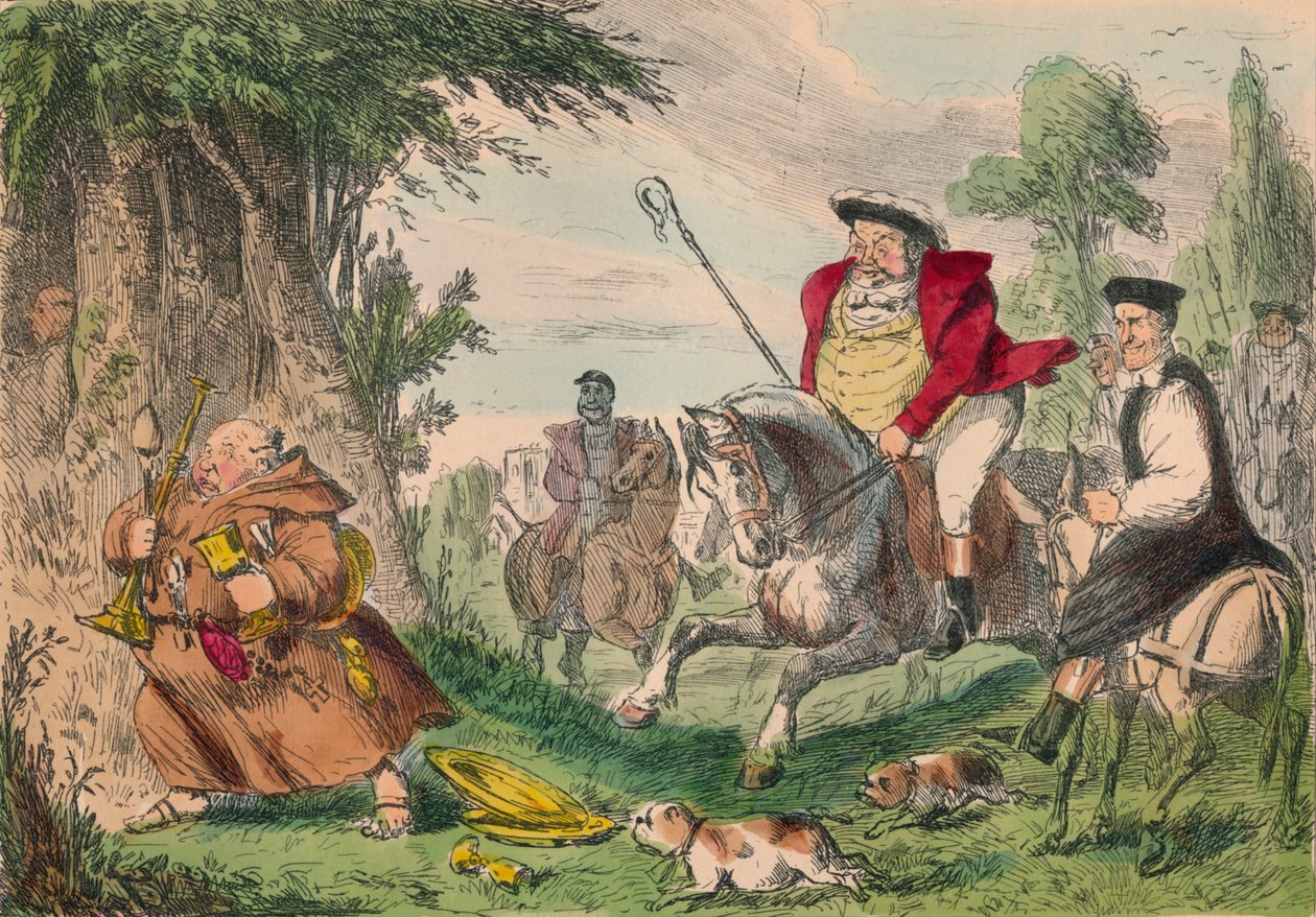 VIII. Henrik szerzetesvadászat, 1850 alkotó: John Leech