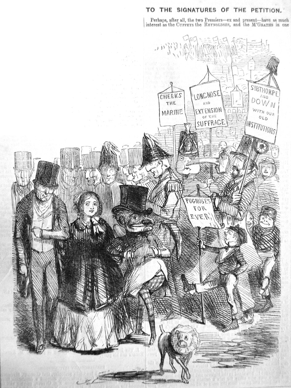 Így nézhetett ki a chartista körmenet, 1848 alkotó: John Leech