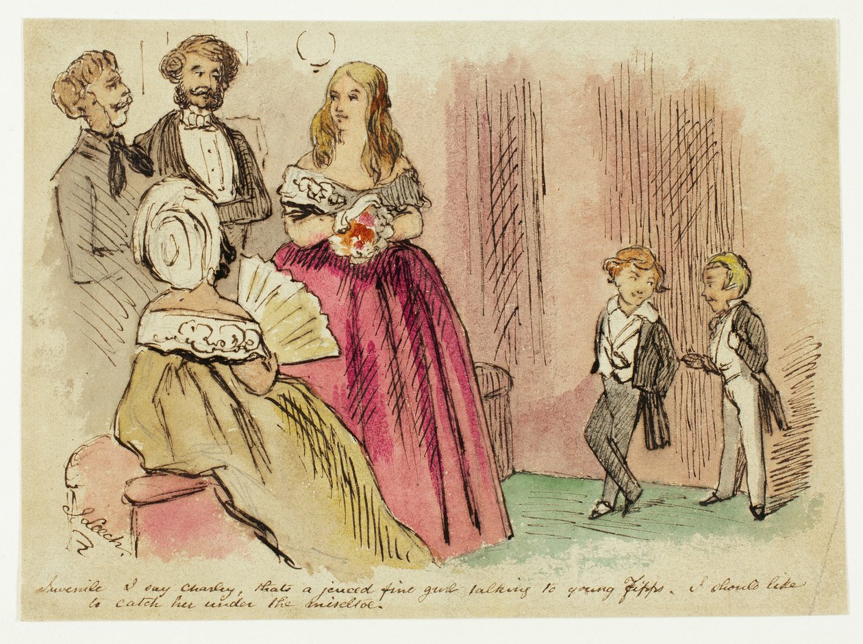 Fiatalkorú: Charley, ez egy nagyon szép lány. alkotó: John Leech