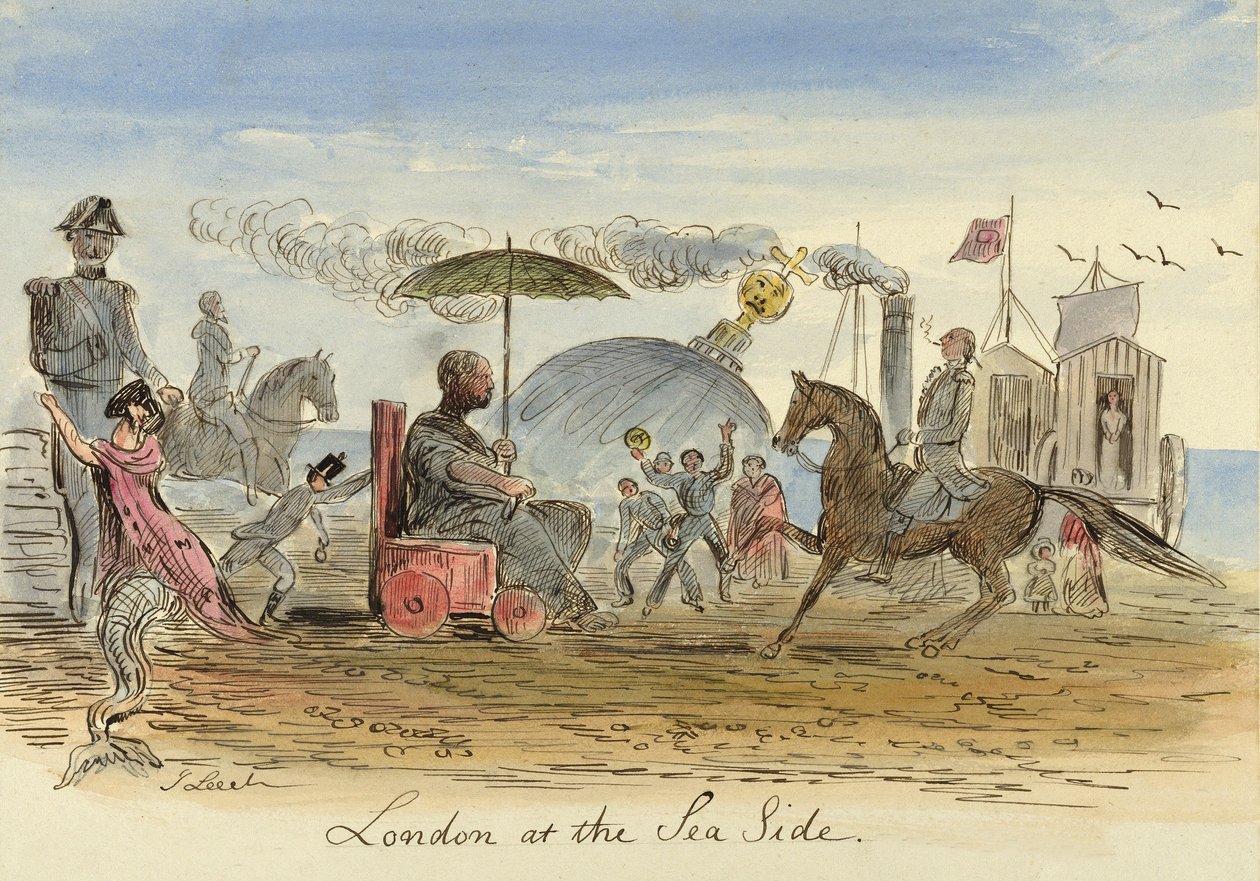 London at the Sea Side, pub.1844 alkotó: John Leech