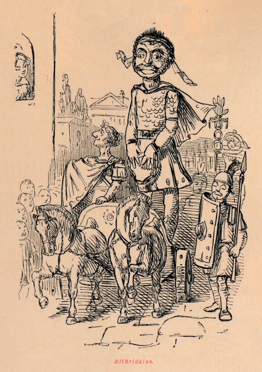 Mithridatész, 1852 alkotó: John Leech
