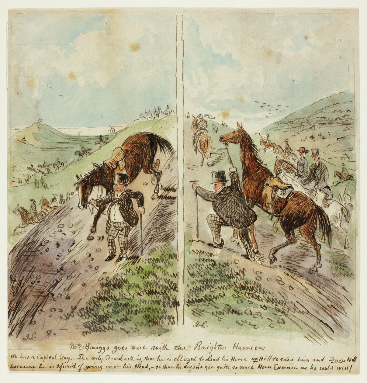 Mr. Briggs kimegy a Brighton Harriershez alkotó: John Leech