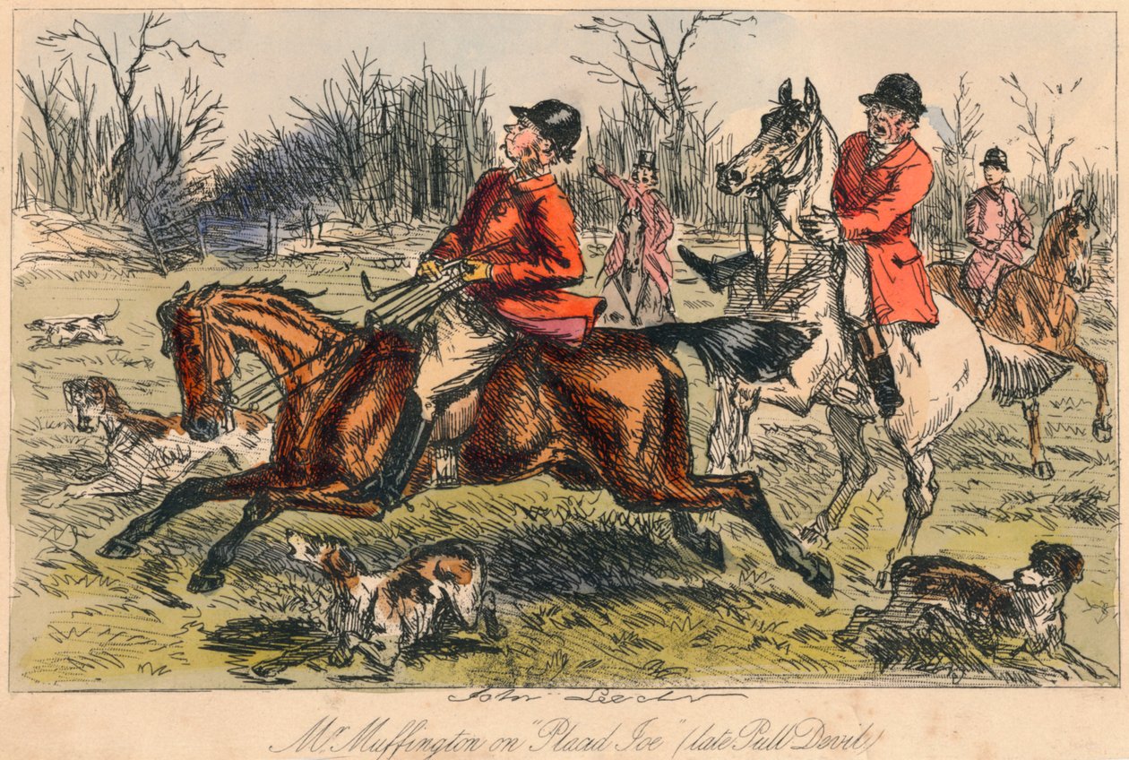Mr Muffington a Placid Joe késői Pull Devil című művében, 1865 alkotó: John Leech