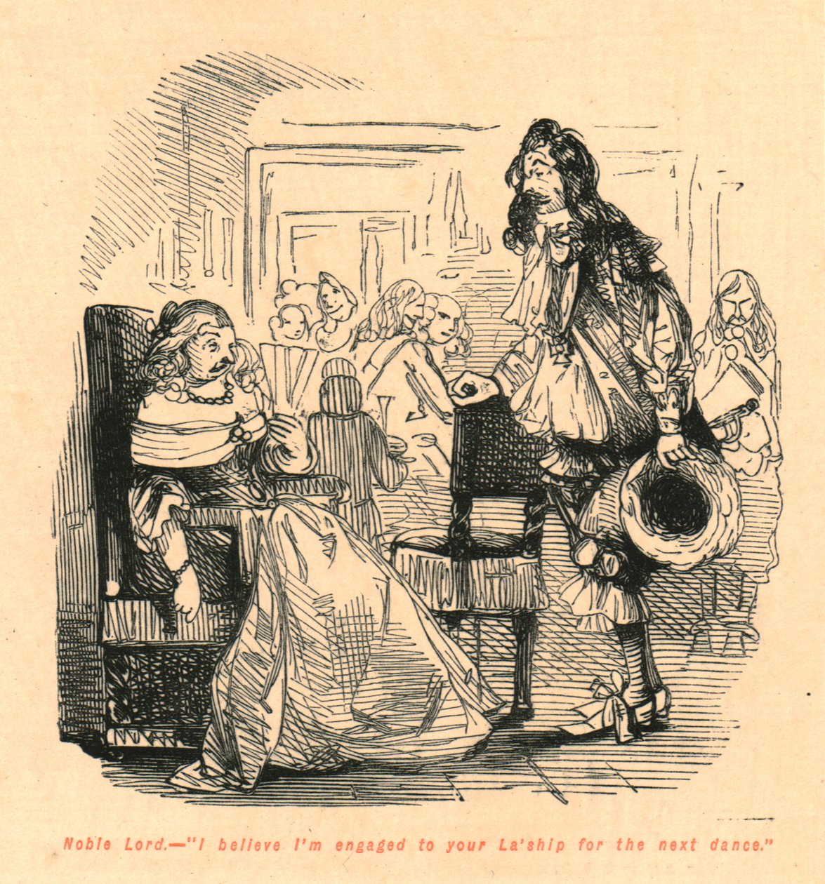 Nemes Úr. - Azt hiszem, eljegyeztem a hajótokat a következő táncra, 1897-re. alkotó: John Leech