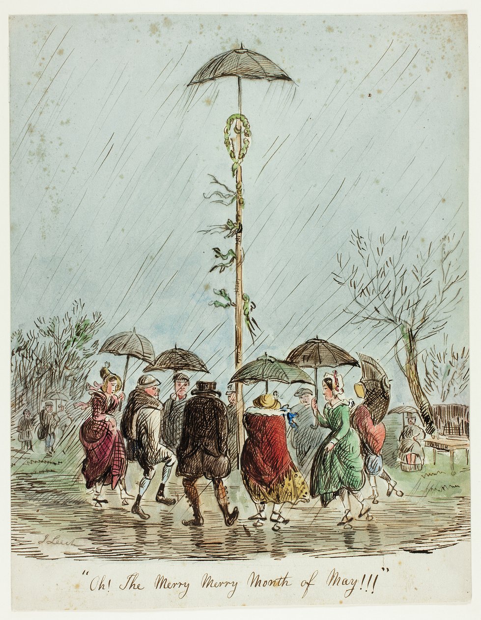 Ó! Vidám, vidám május hónapot!!! alkotó: John Leech
