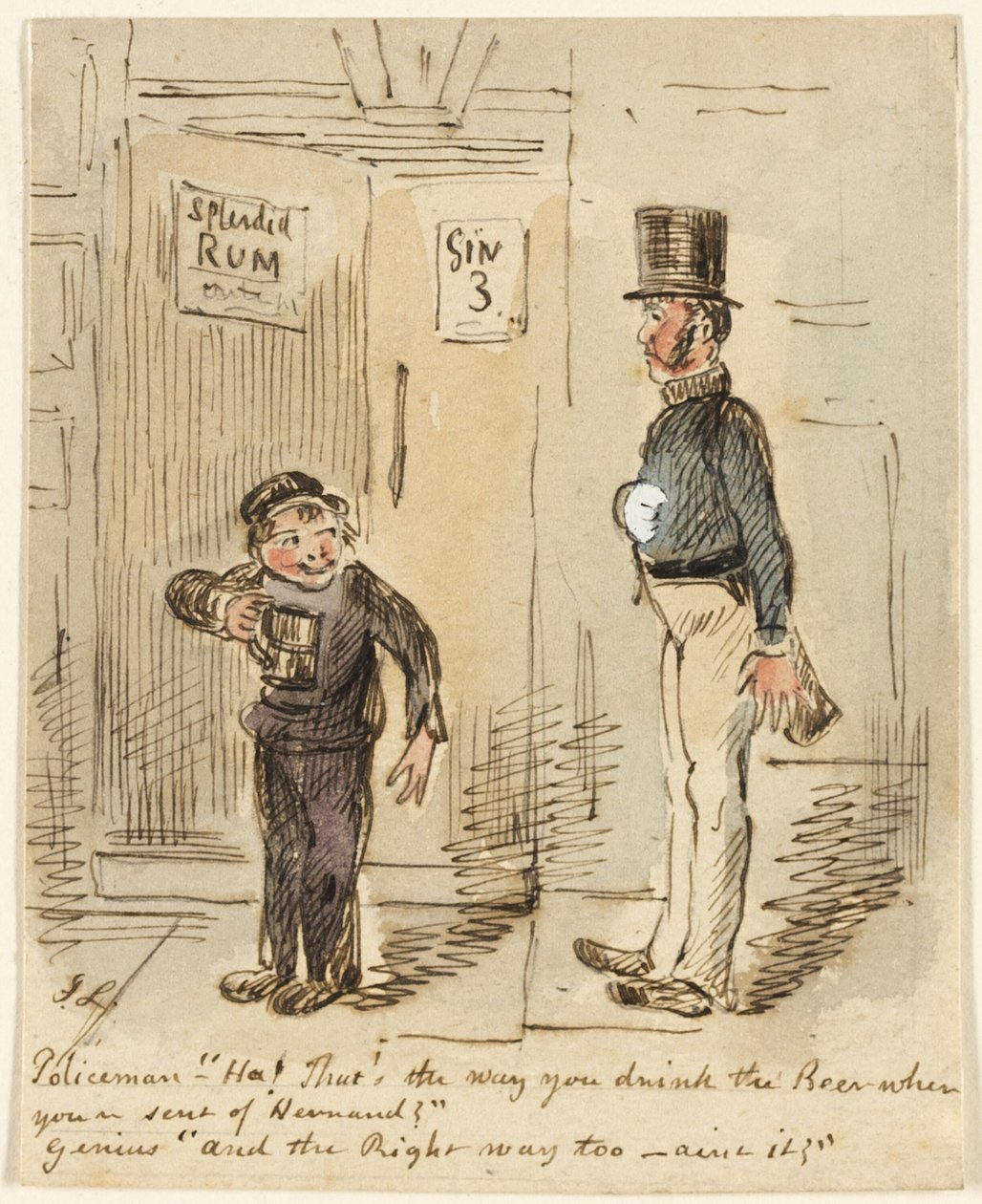 Rendőr és fiú alkotó: John Leech