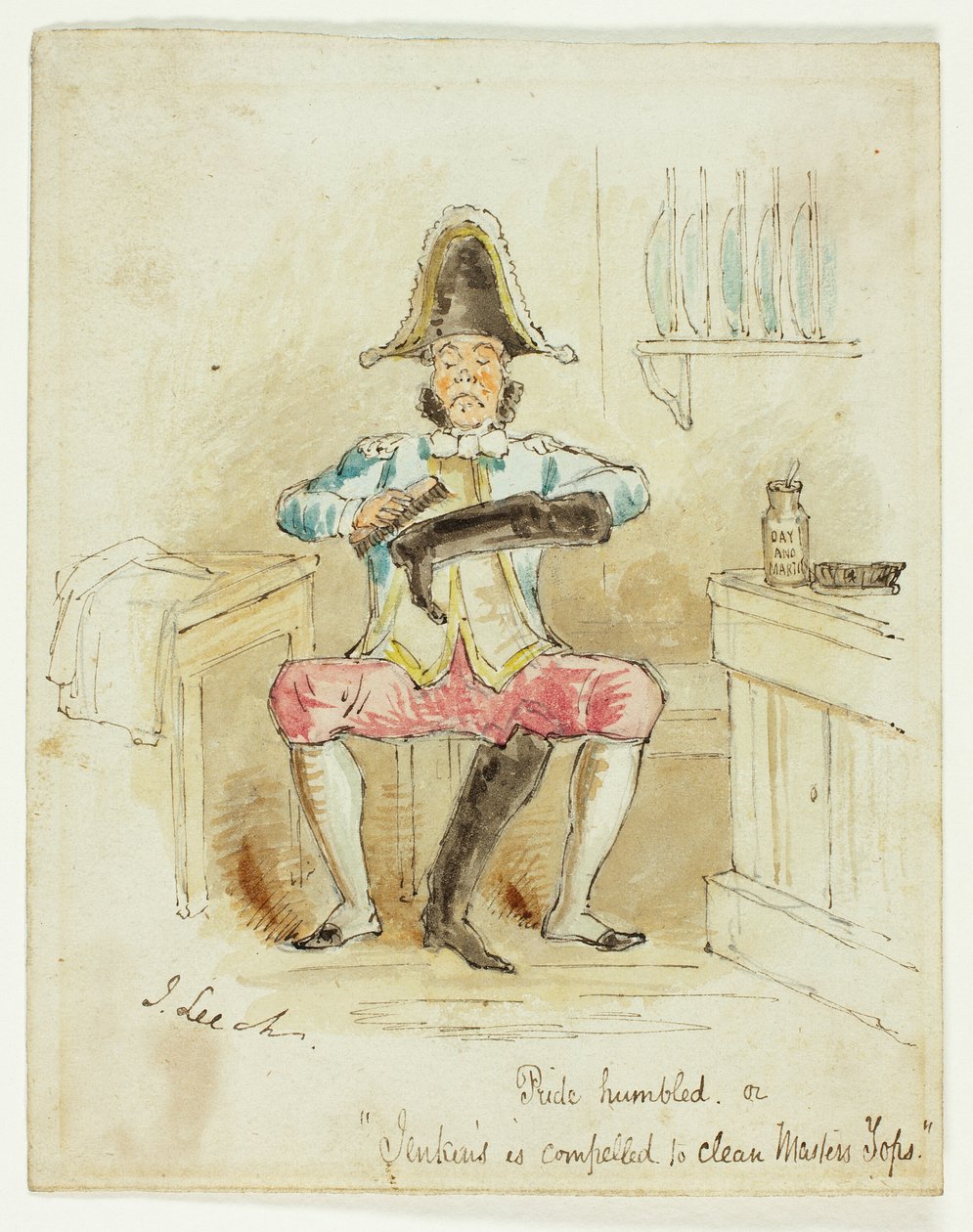 A Pride Humbled vagy Jenkins kénytelen megtisztítani a mestereket alkotó: John Leech