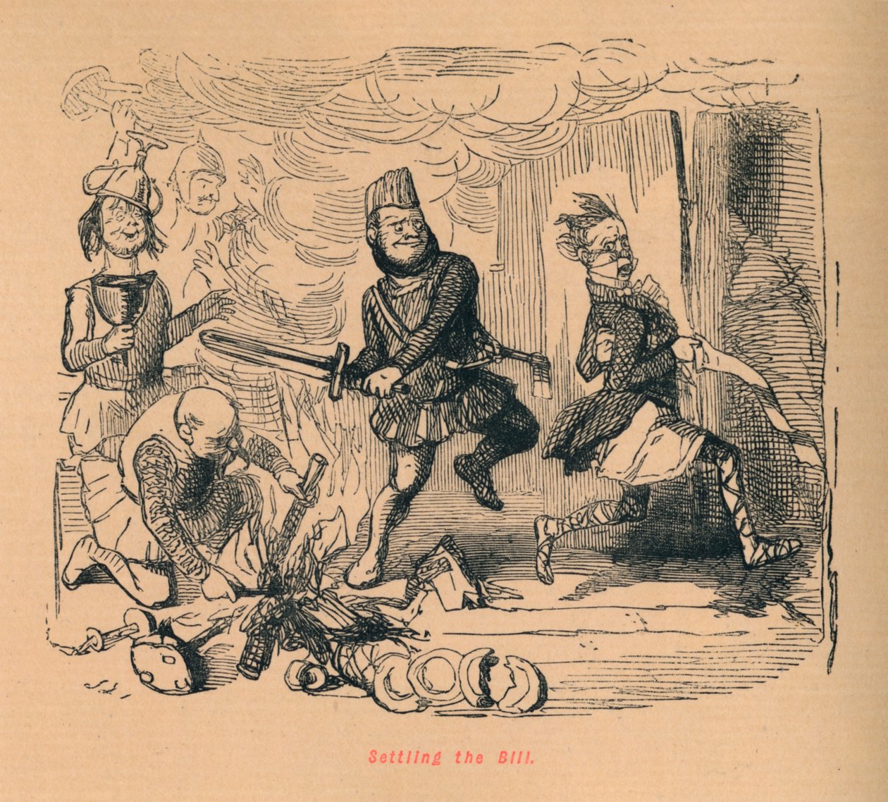 A számla kiegyenlítése, c1860, c1860 alkotó: John Leech