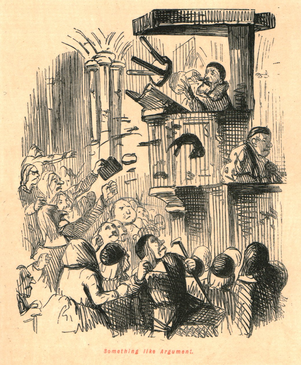 Valami olyasmi, mint az Argument, 1897. alkotó: John Leech
