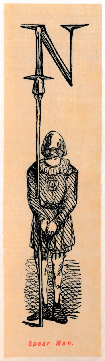 Lándzsás ember, alkotó: John Leech