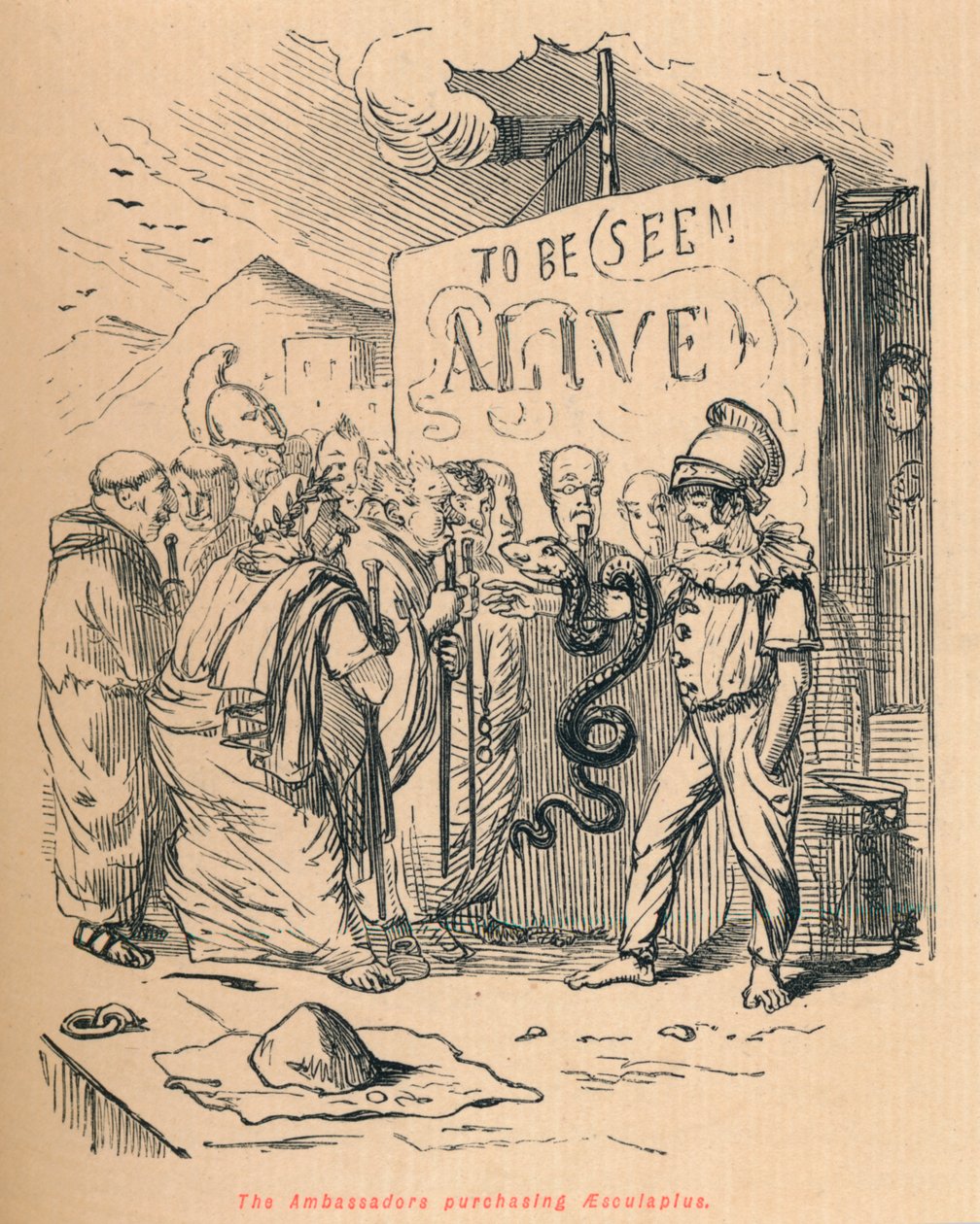 A nagykövetek megvásárolták az Aesculaplust, 1852 alkotó: John Leech