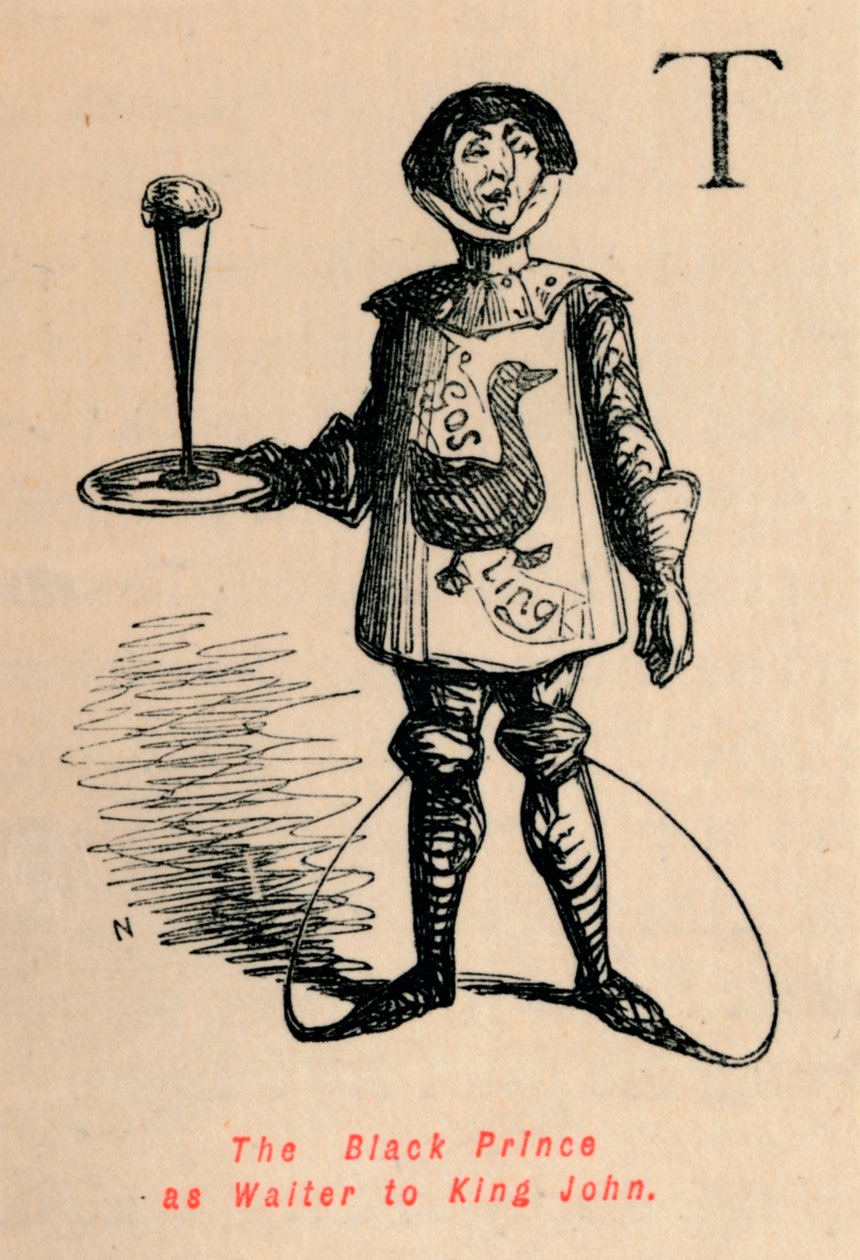 A fekete herceg, mint János király pincére, c1860, c1860 alkotó: John Leech