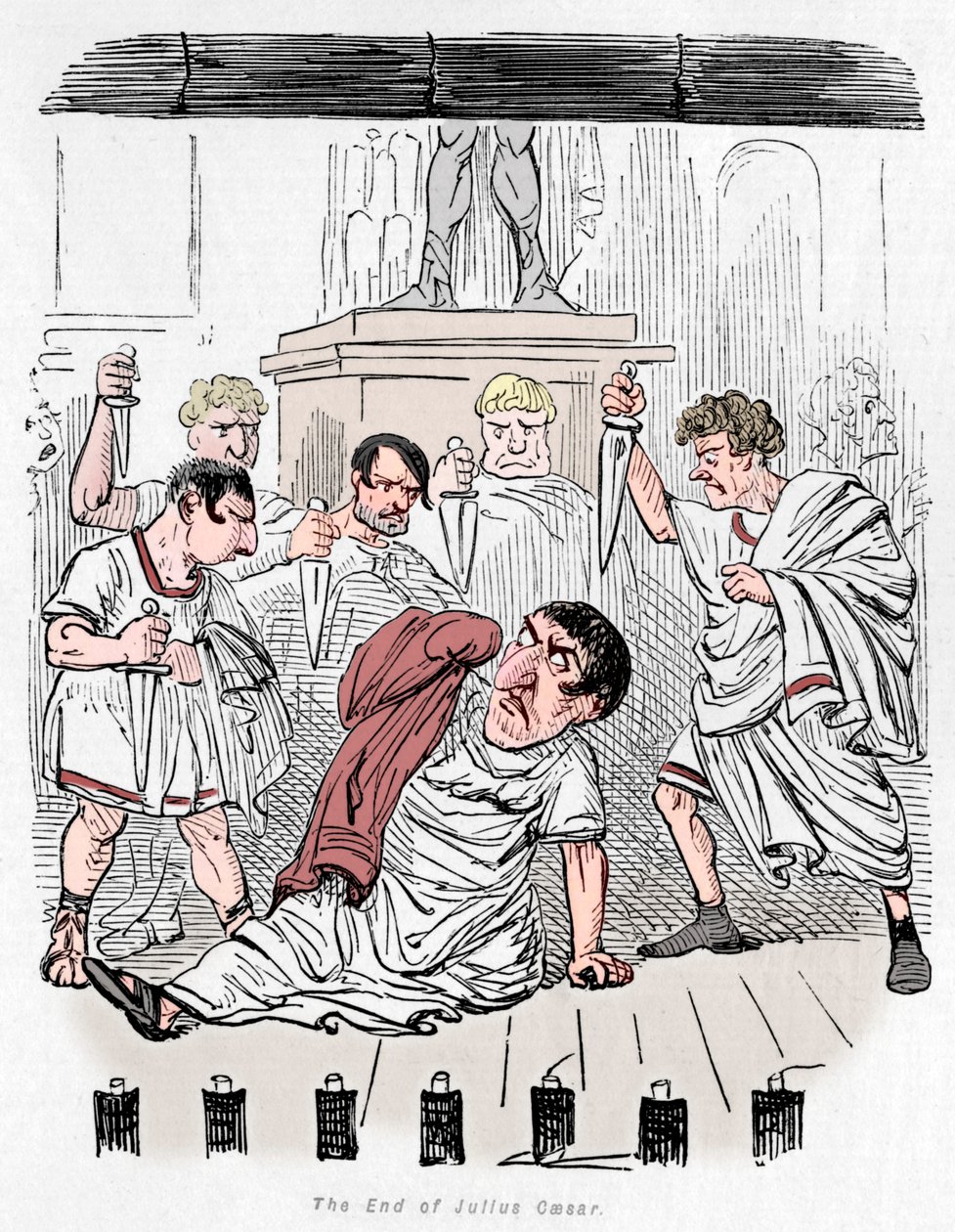 Julius Caesar vége, 1852 alkotó: John Leech