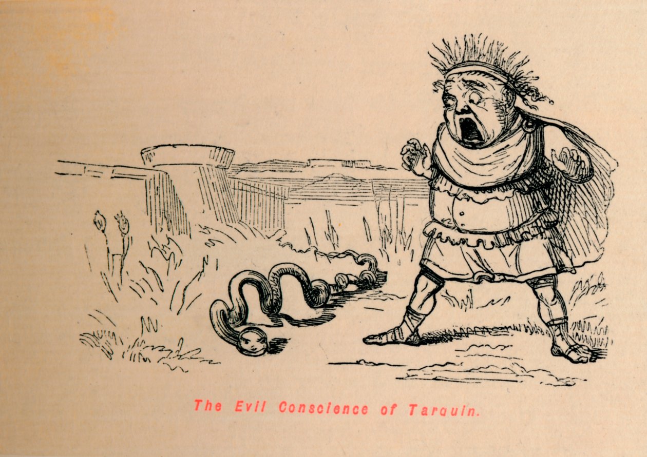 Tarquin gonosz lelkiismerete, 1852 alkotó: John Leech