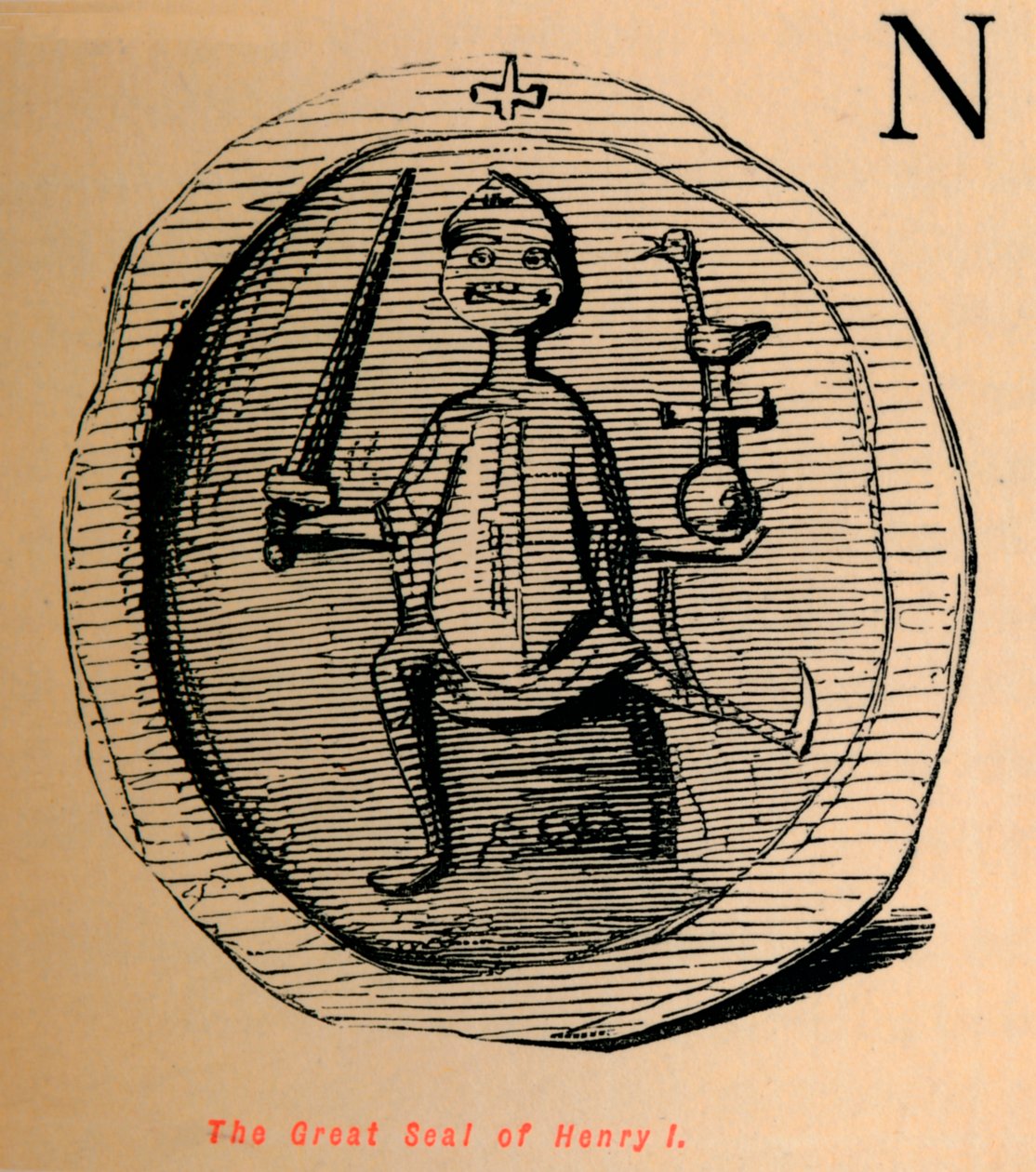I. Henrik nagy pecsétje, c1860, c1860 alkotó: John Leech
