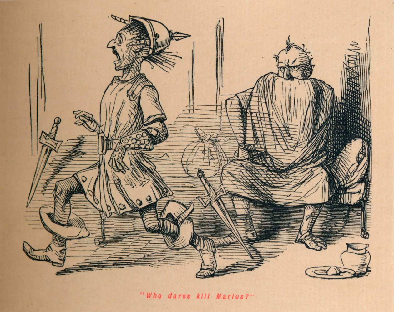 Ki meri megölni Mariust, 1852 alkotó: John Leech