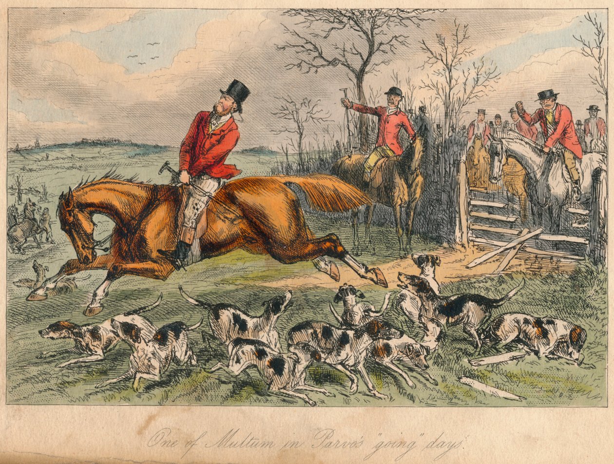 A Multum egyik napja Parvosban, 1865. Művészek: John Leech, Hablot Knight Browne. alkotó: John Leech and Hablot Knight Browne