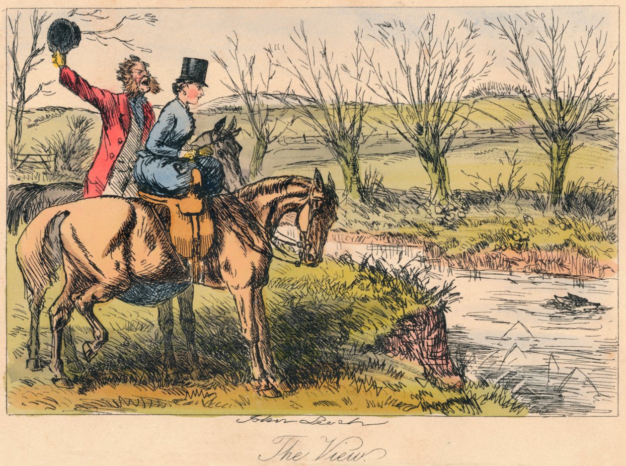 The View, 1865. Művészek: John Leech, Hablot Knight Browne. alkotó: John Leech and Hablot Knight Browne