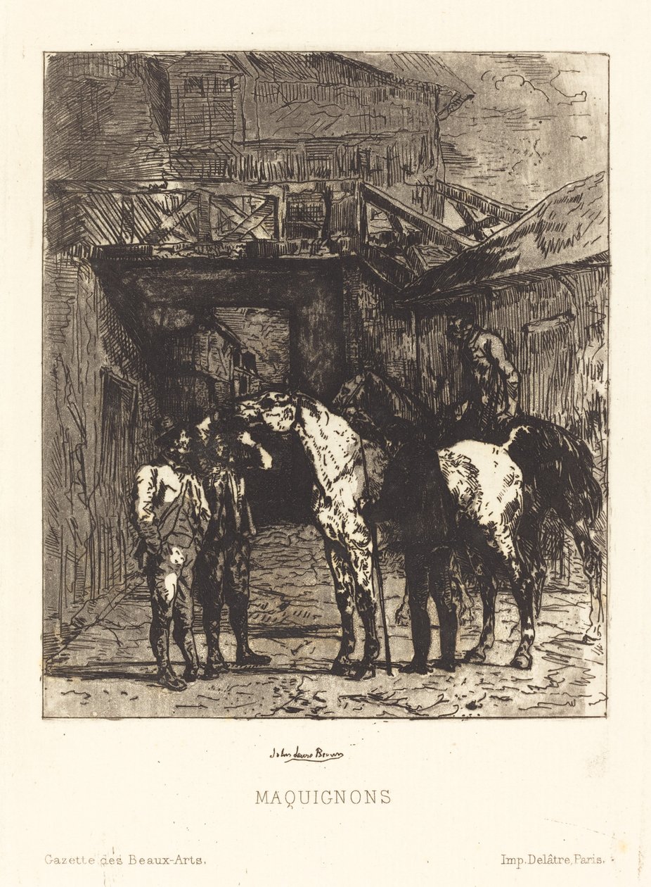 Maquignons (lókereskedők) alkotó: John Lewis Brown