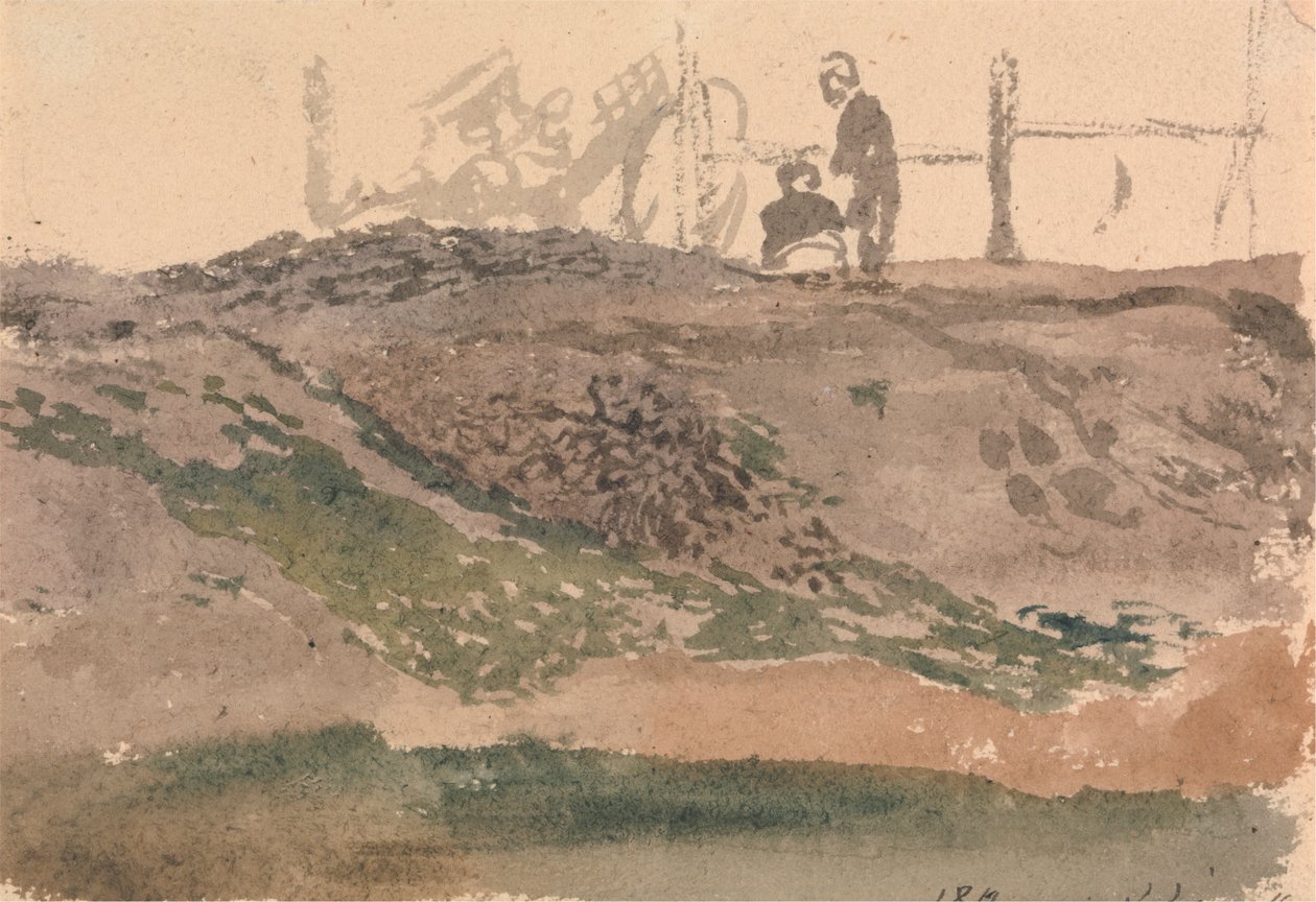 Figurák egy parton, Kensington Gravel Pits alkotó: John Linnell