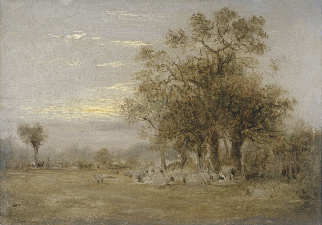 Birkák legeltetése alkotó: John Linnell