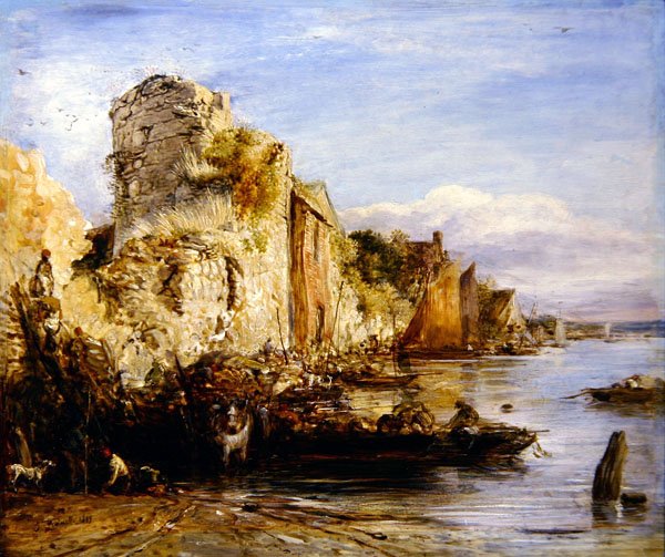 Kirakodó csónakok, Southampton kastély alkotó: John Linnell