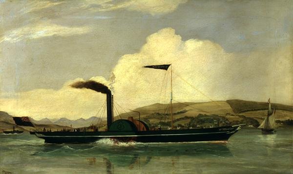 A Paddlesteamer „Sovereign” alkotó: John Livingstone