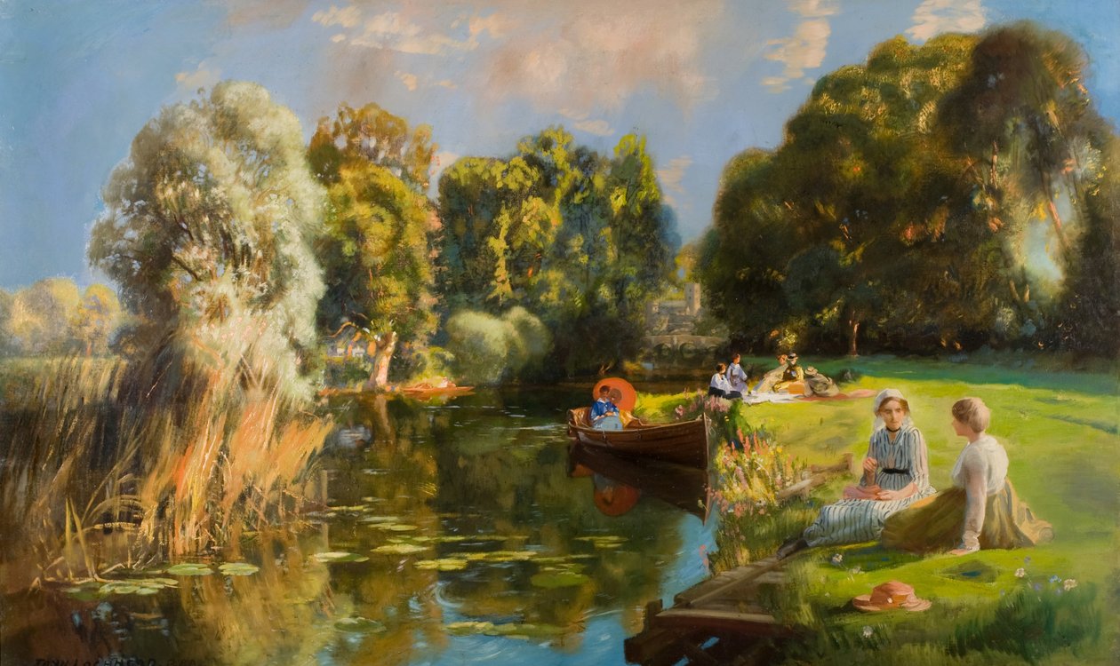 Nyári vakáció (olaj, vászon) alkotó: John Lochhead