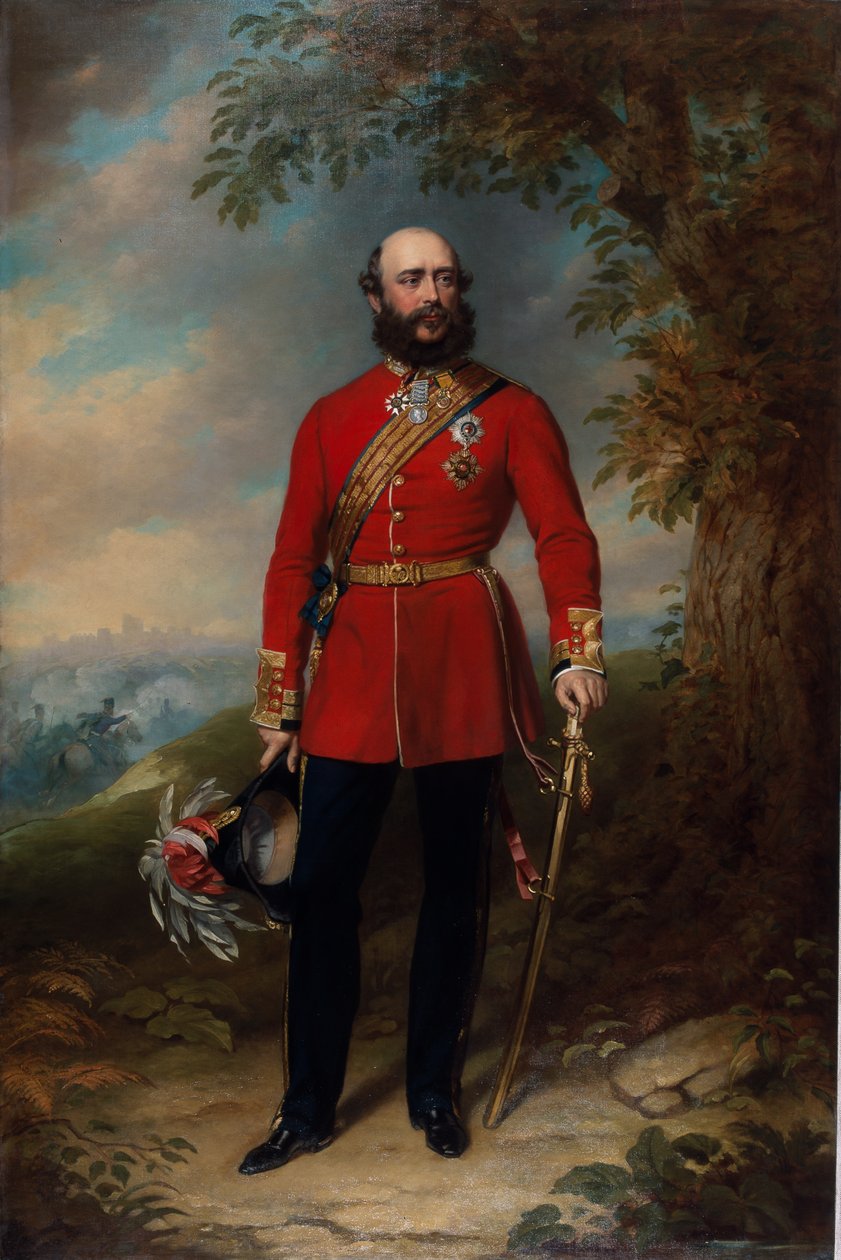 HRH George William tábornagy, Frederick Charles, Cambridge 2. hercege, 1862 körül alkotó: John Lucas