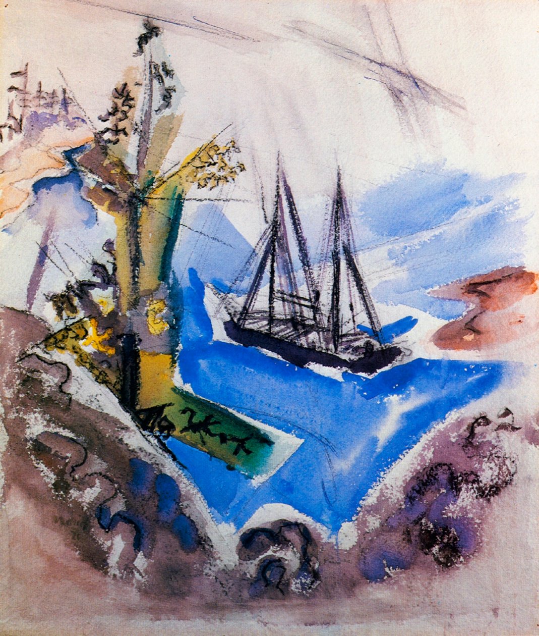 Egy szkúner és egy fa alkotó: John Marin