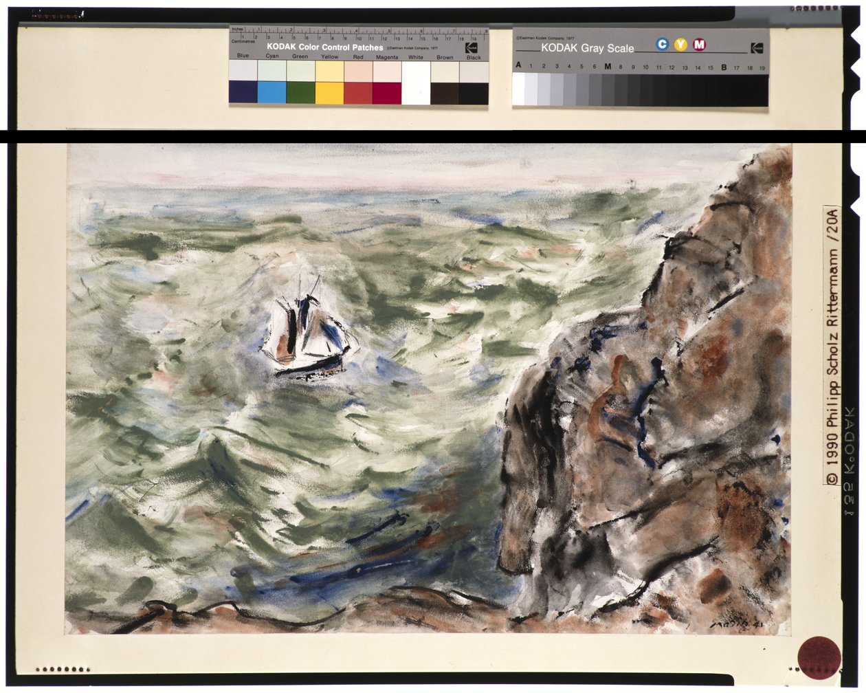 Cape Split és a hajó alkotó: John Marin