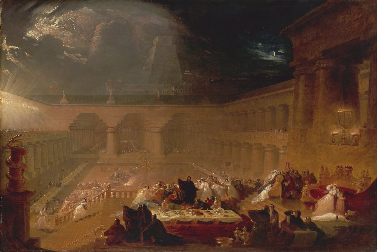 Belsazár ünnepe alkotó: John Martin