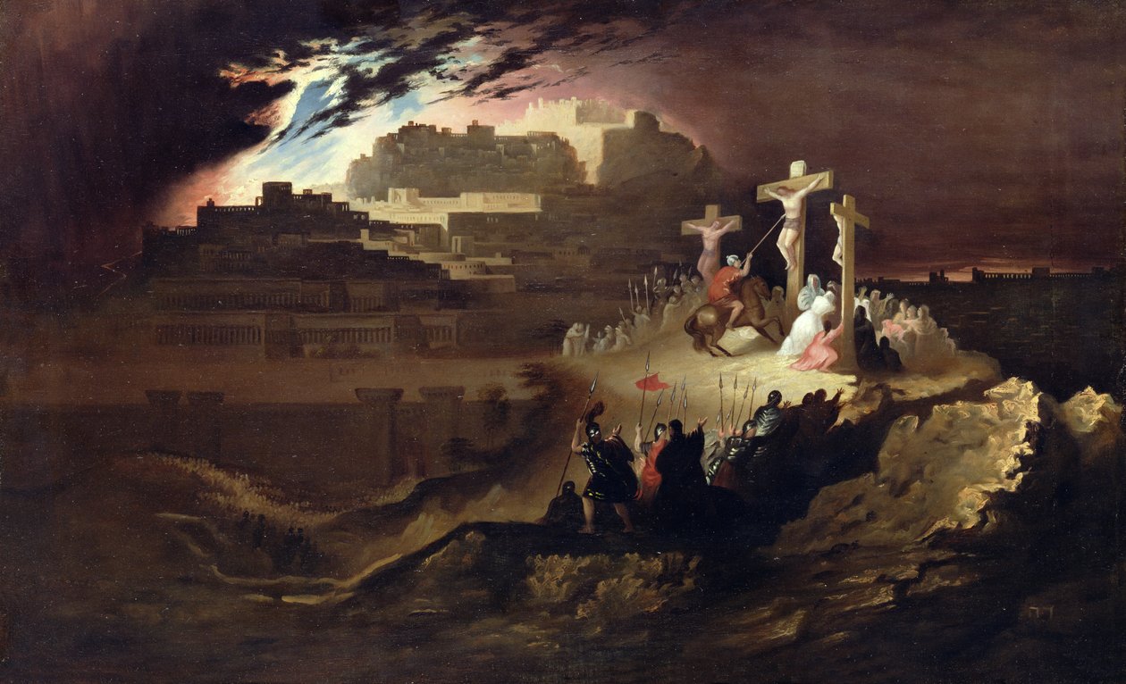 Kálvária, 1830-40 körül (olaj, vászon) alkotó: John Martin