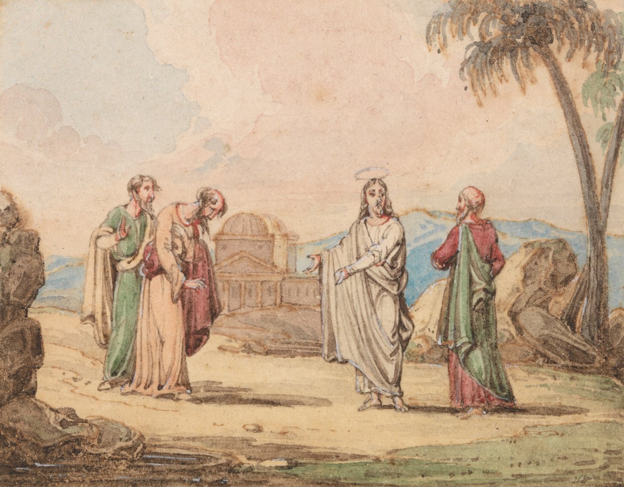 Krisztus három alakkal alkotó: John Martin