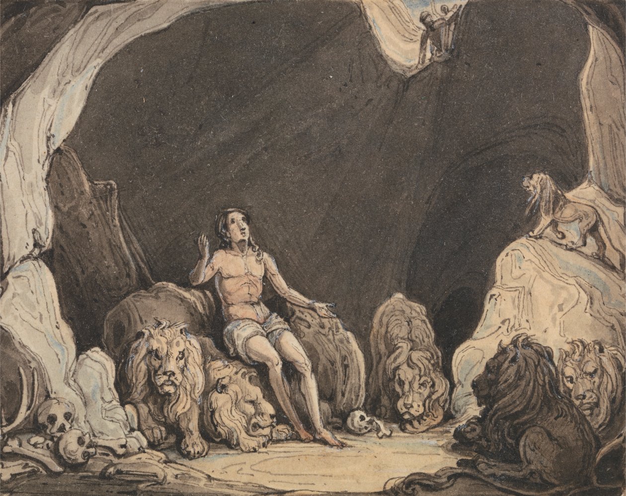Daniel az Oroszlánok barlangjában alkotó: John Martin