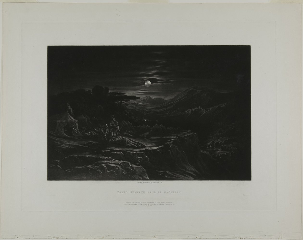 David Spareth Saul Hachilahban, a Biblia illusztrációiból alkotó: John Martin