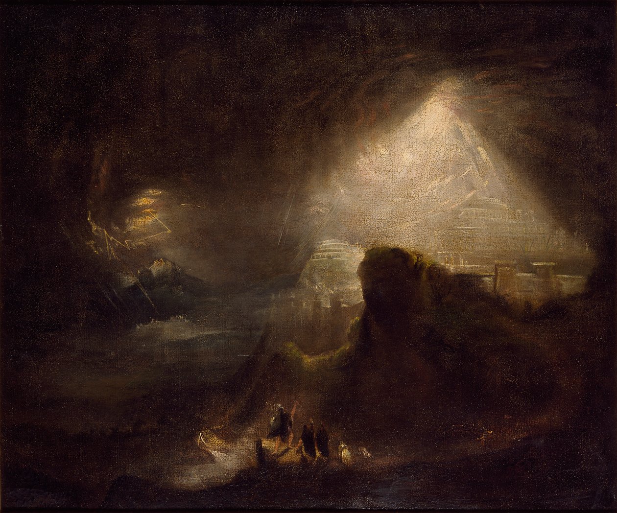 Joshua megparancsolta a Napnak, hogy álljon meg, 1822 alkotó: John Martin