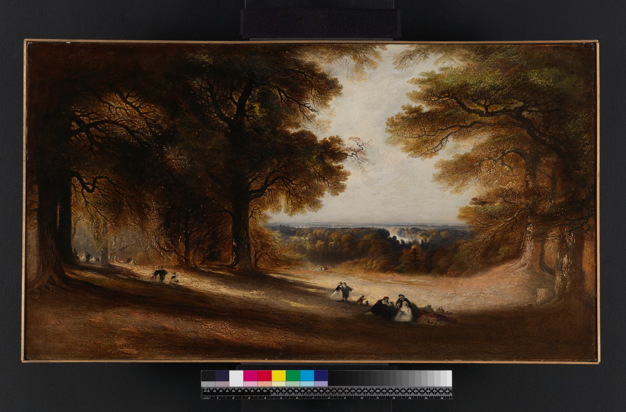 Táj: Kilátás a Richmond Parkban, 1850 alkotó: John Martin