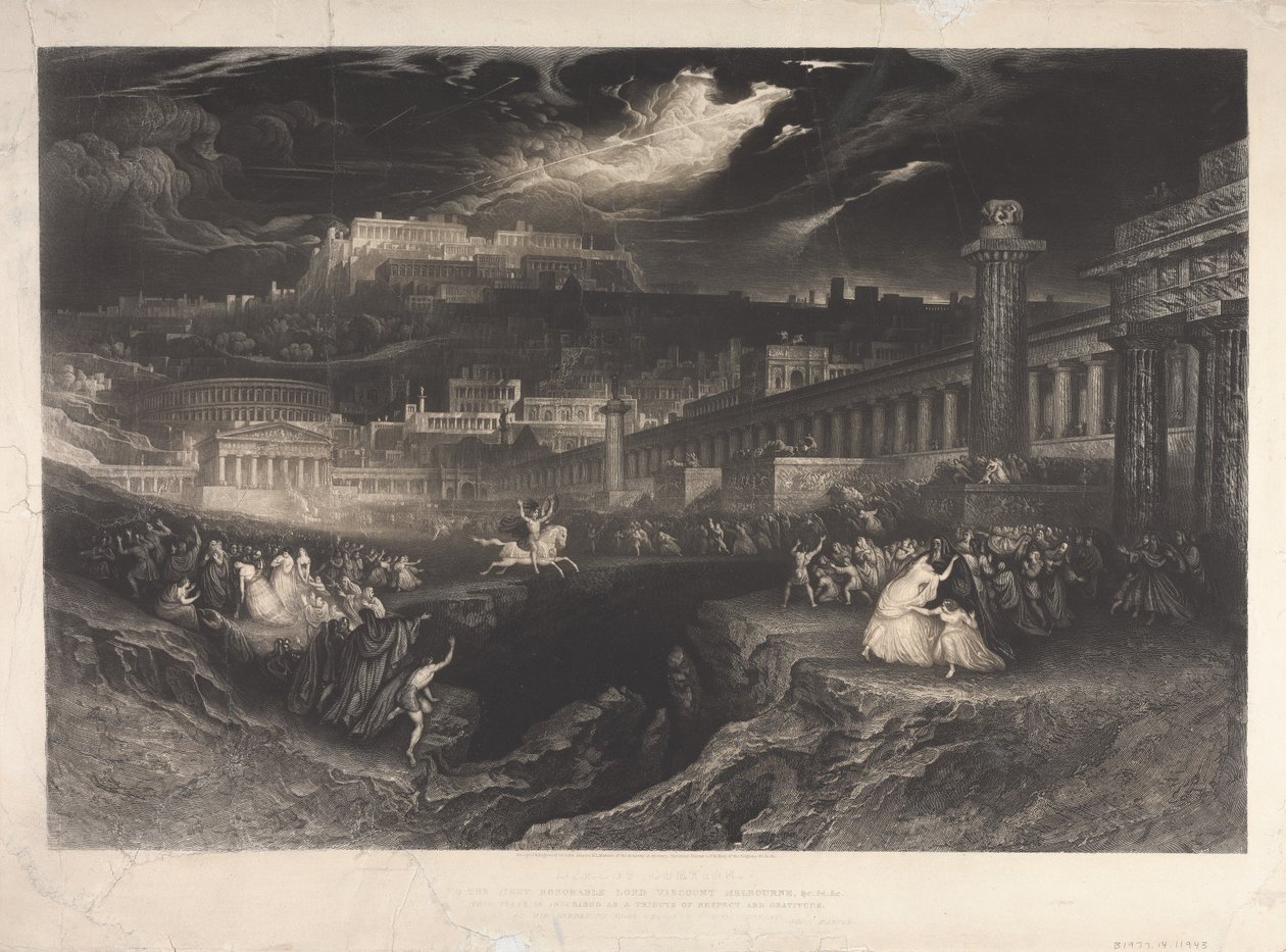 Marcus Curtius alkotó: John Martin