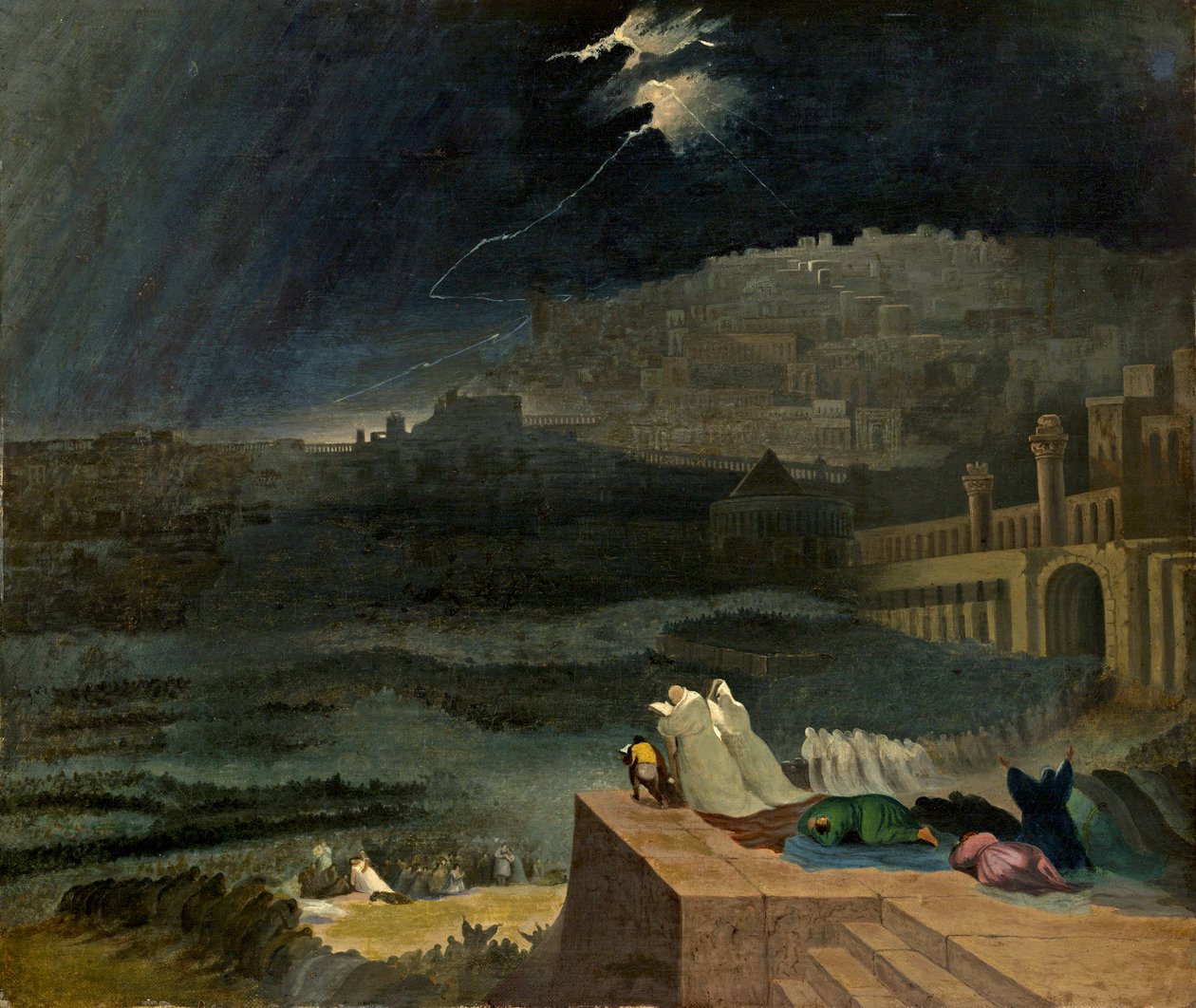 Ninive bűnbánata, 1840 körül alkotó: John Martin