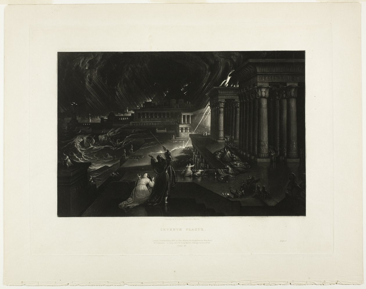 Hetedik pestis, a Biblia illusztrációiból alkotó: John Martin