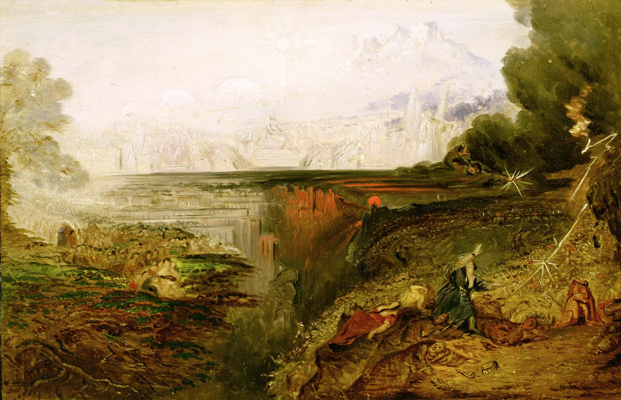 Study for The Last Judgement, 1851-53 körül (olaj, tábla) alkotó: John Martin