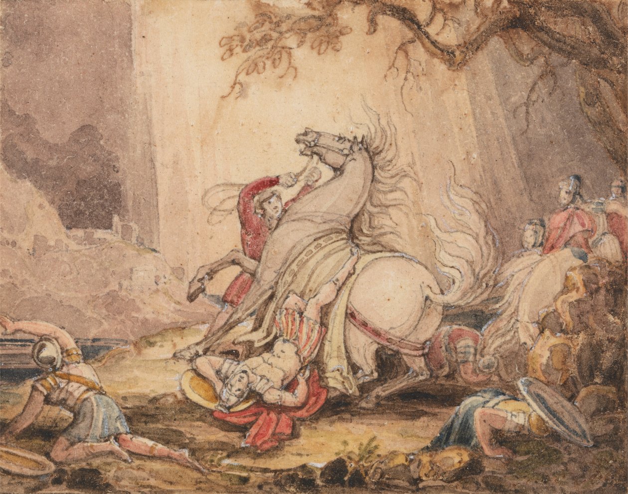 Saul megtérése alkotó: John Martin