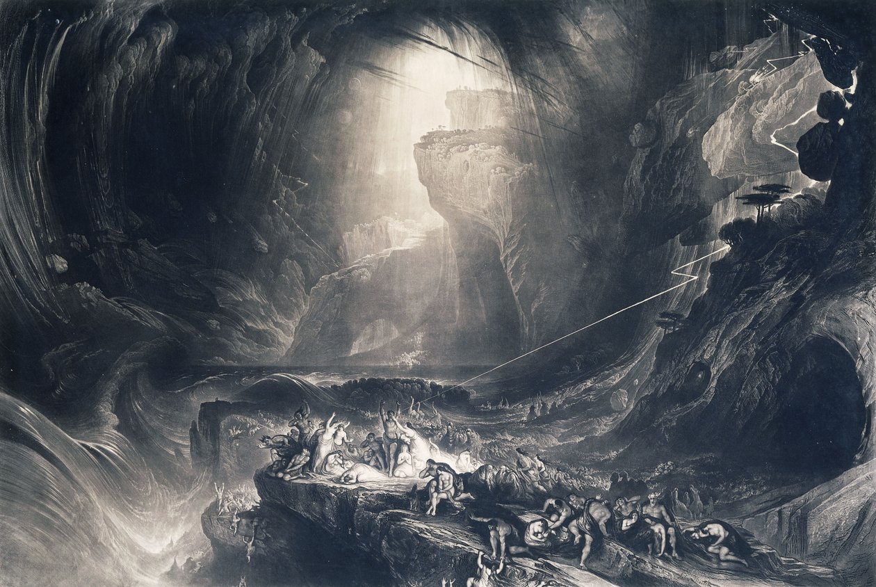 Az özönvíz, 1828 alkotó: John Martin
